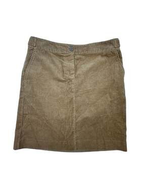 Talbots Brown Corduroy Mini Skirt Size 4